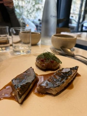 Plat de poisson du restaurant bistronomique Barbo